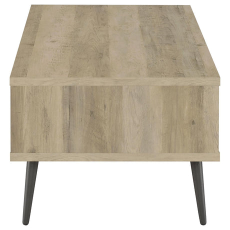 Welsh1-drawer Rectangular Engineered Wood Coffee Table With Storage Shelf Antique Pine And Grey 701038 - Ella Furniture