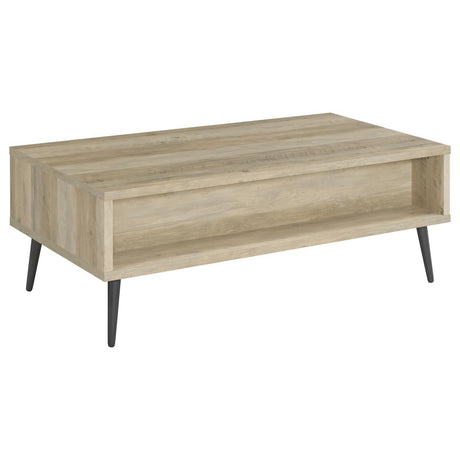 Welsh1-drawer Rectangular Engineered Wood Coffee Table With Storage Shelf Antique Pine And Grey 701038 - Ella Furniture