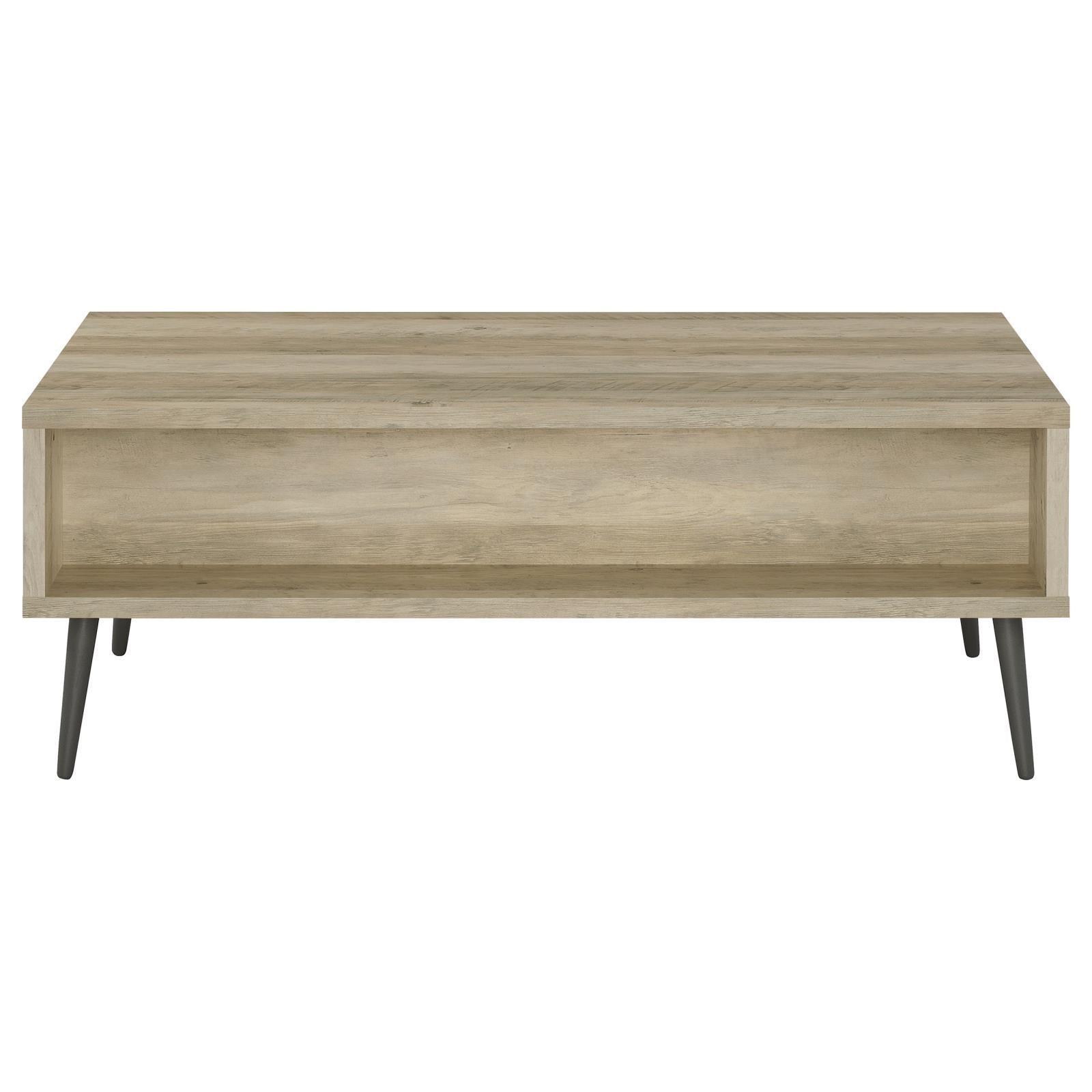 Welsh1-drawer Rectangular Engineered Wood Coffee Table With Storage Shelf Antique Pine And Grey 701038 - Ella Furniture