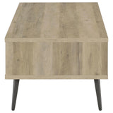 Welsh1-drawer Rectangular Engineered Wood Coffee Table With Storage Shelf Antique Pine And Grey 701038 - Ella Furniture