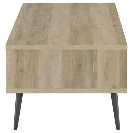 Welsh1-drawer Rectangular Engineered Wood Coffee Table With Storage Shelf Antique Pine And Grey 701038 - Ella Furniture
