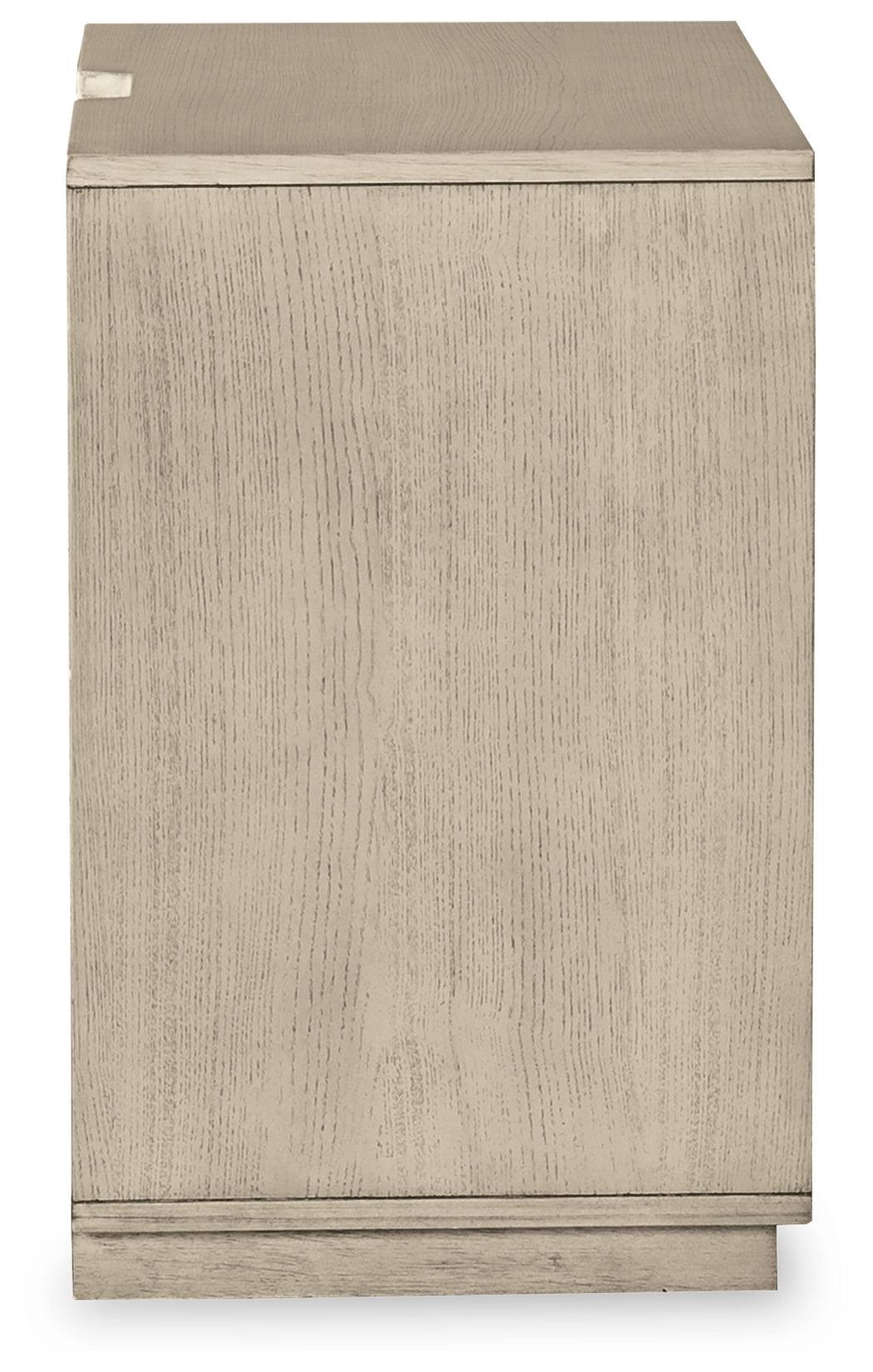 Wendora Bisque/white Upholstered Panel Bedroom Set - Ella Furniture
