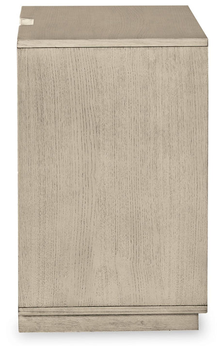 Wendora Bisque/white Upholstered Panel Bedroom Set - Ella Furniture