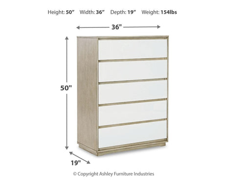Wendora Bisque/white Upholstered Panel Bedroom Set - Ella Furniture