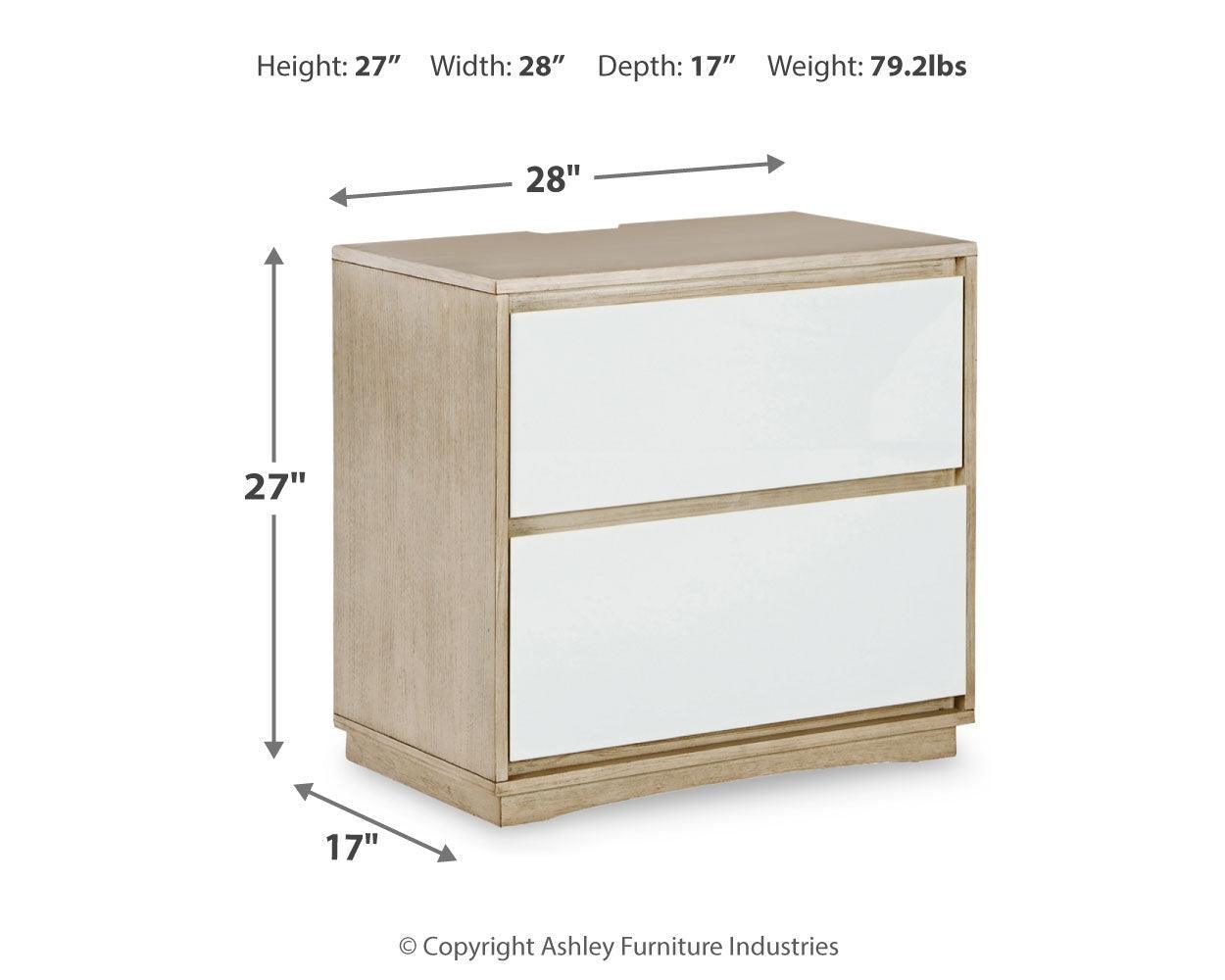 Wendora Bisque/white Upholstered Panel Bedroom Set - Ella Furniture