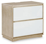 Wendora Bisque/white Upholstered Panel Bedroom Set - Ella Furniture