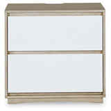 Wendora Bisque/white Upholstered Panel Bedroom Set - Ella Furniture