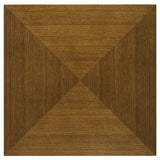 Westerly Square Wood End Table With Diamond Parquet Walnut 707797 - Ella Furniture