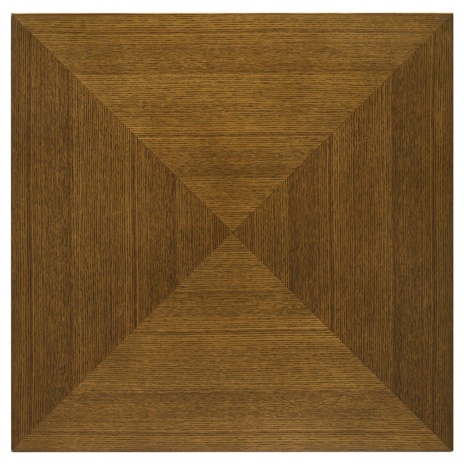Westerly Square Wood End Table With Diamond Parquet Walnut 707797 - Ella Furniture