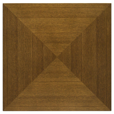 Westerly Square Wood End Table With Diamond Parquet Walnut 707797 - Ella Furniture