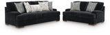 Whitmore Black Pearl Manor Sofa and Loveseat view 3