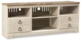 Willowton Whitewash 3-Piece Entertainment Center - Ella Furniture