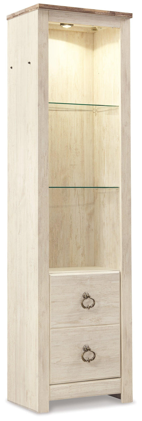 Willowton Whitewash 3-Piece Entertainment Center - Ella Furniture