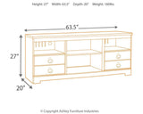 Willowton Whitewash 3-Piece Entertainment Center - Ella Furniture