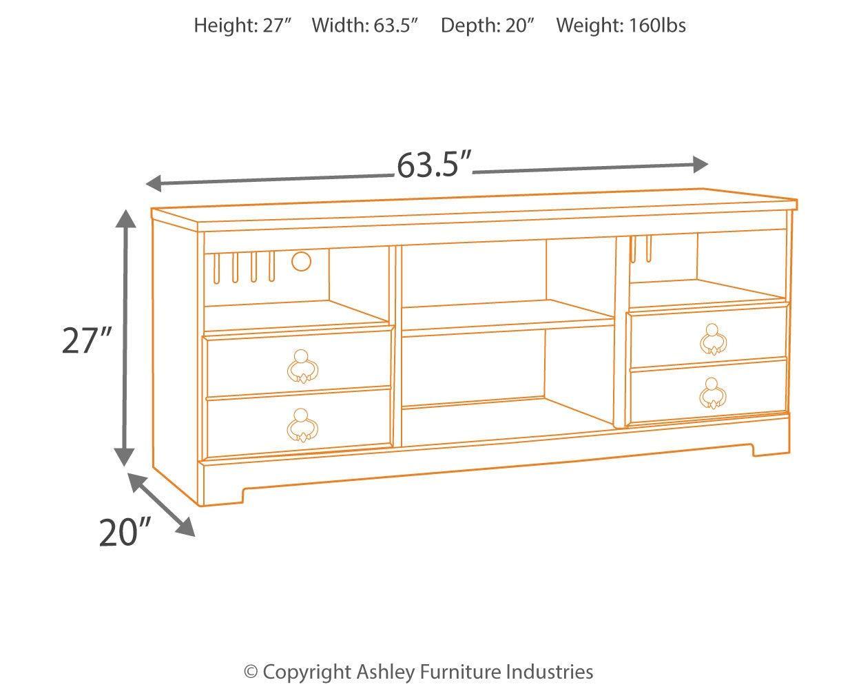Willowton Whitewash 3-Piece Entertainment Center - Ella Furniture