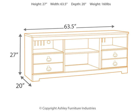 Willowton Whitewash 3-Piece Entertainment Center - Ella Furniture