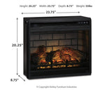 Willowton Whitewash 4-Piece Entertainment Center With Electric Fireplace EW0267W9 - Ella Furniture