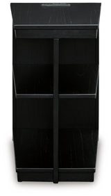 Winbardi Black Chairside End Table - Ella Furniture