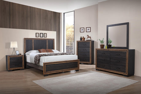 Windsor Charcoal Panel Bedroom Set from Ella Furniture