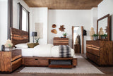 Winslow Smokey Walnut And Coffee Bean Panel Bedroom Set - Ella Furniture