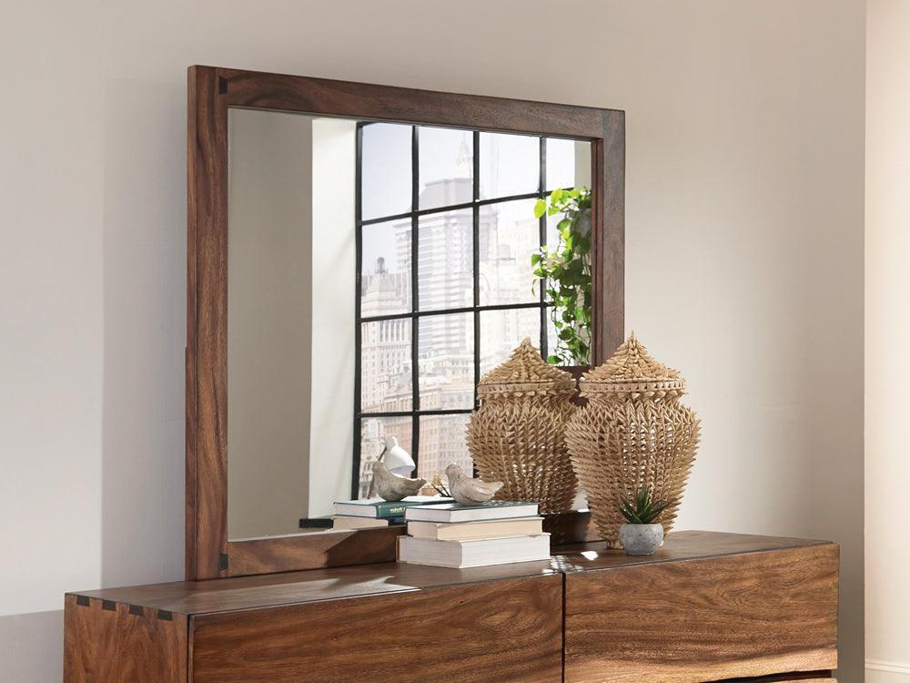 Winslow Smokey Walnut And Coffee Bean Panel Bedroom Set - Ella Furniture