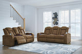 Wolfridge Brindle Sofa, Loveseat And Recliner - Ella Furniture