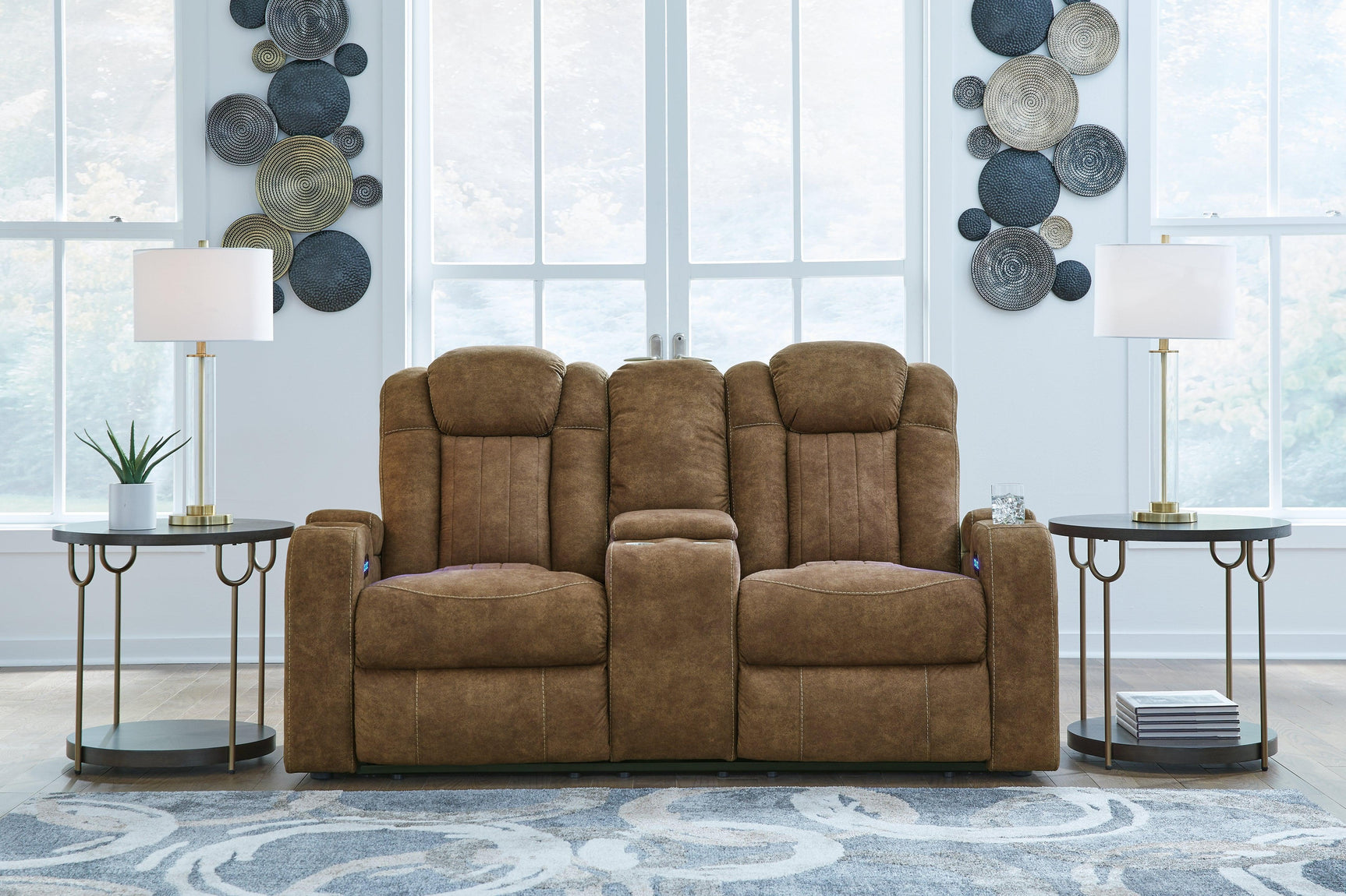 Wolfridge Brindle Sofa, Loveseat And Recliner - Ella Furniture
