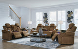 Wolfridge Brindle Sofa, Loveseat And Recliner - Ella Furniture