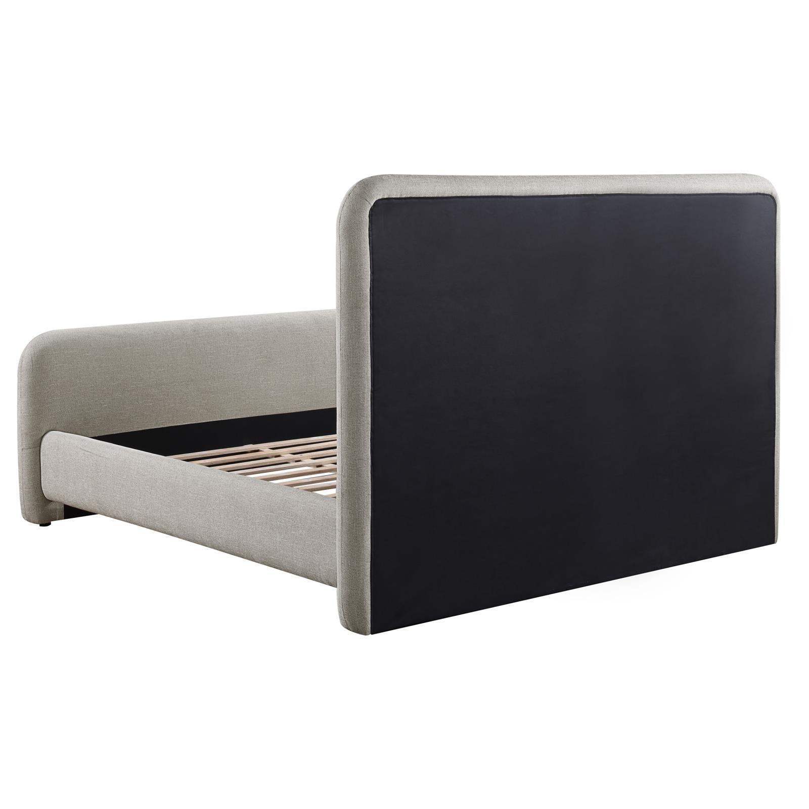 Wren Upholstered Eastern King Platform Bed Grey 302052Ke - Ella Furniture