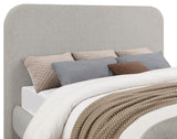 Wren Upholstered Eastern King Platform Bed Grey 302052Ke - Ella Furniture