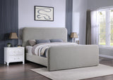 Wren Upholstered Queen Platform Bed Grey 302052Q - Ella Furniture