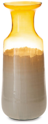 Wynburg White/Amber Vase view 2