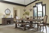 Wyndahl Rustic Brown Rectangular Dining Room Set - Ella Furniture