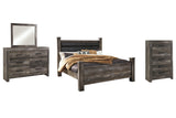 Wynnlow Gray Poster Bedroom Set - Ella Furniture