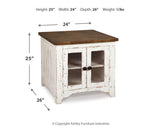 Wystfield White/brown Coffee Table With 1 End Table PKG008785 - T459-20 | T459-3 - Ella Furniture