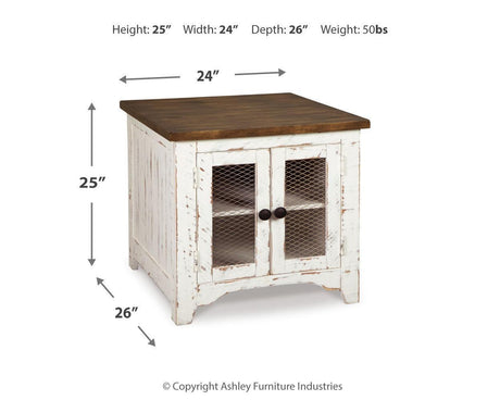 Wystfield White/brown Coffee Table With 1 End Table PKG008785 - T459-20 | T459-3 - Ella Furniture
