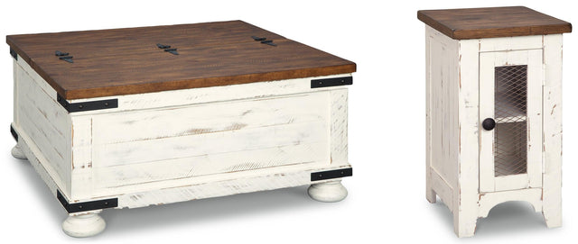 Wystfield White/brown Coffee Table With 1 End Table PKG008786 - T459-20 | T459-7 - Ella Furniture