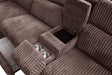 Yash Brown Corduroy Reclining 6-Piece Sectional Sofa view 2