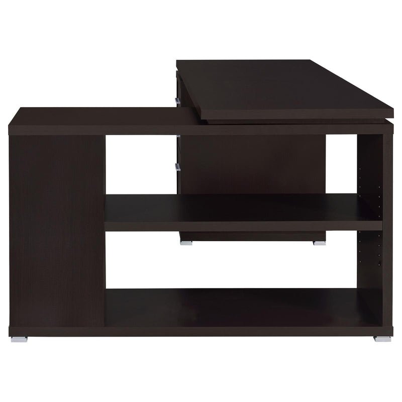 Yvette Collection Yvette Cappuccino Executive Desk 800517Ii - Ella Furniture