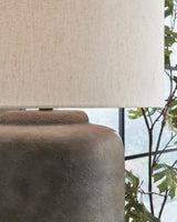 Zandophen Antique Gray Table Lamp detail view