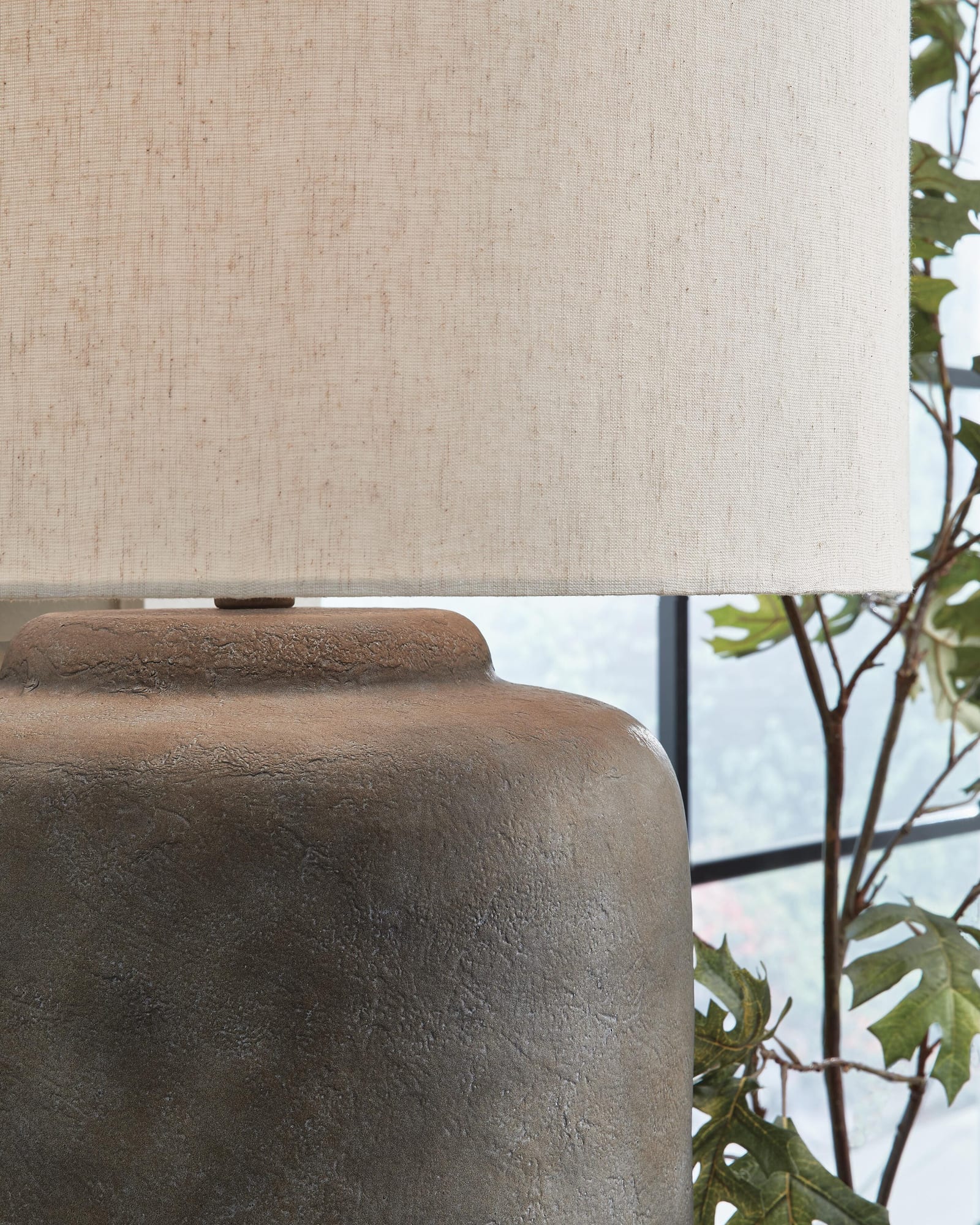 Zandophen Antique Gray Table Lamp detail view