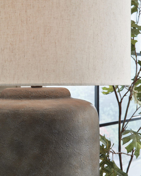Zandophen Antique Gray Table Lamp detail view