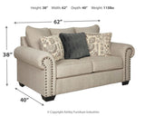 Zarina Jute Sofa, Loveseat And Chair - Ella Furniture