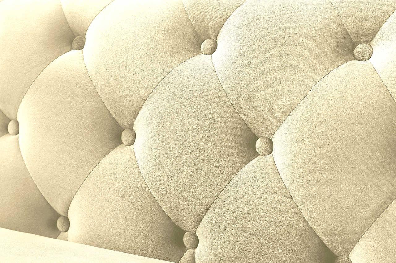 Zia Beige Modern Wood, Engineered Wood Velvet Tufted 2Pcs Reversible Sectional - Ella Furniture