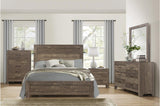Corbin Rustic Brown Modern Contemporary Faux Wood And Veneers Panel Bedroom Set - Ella Furniture