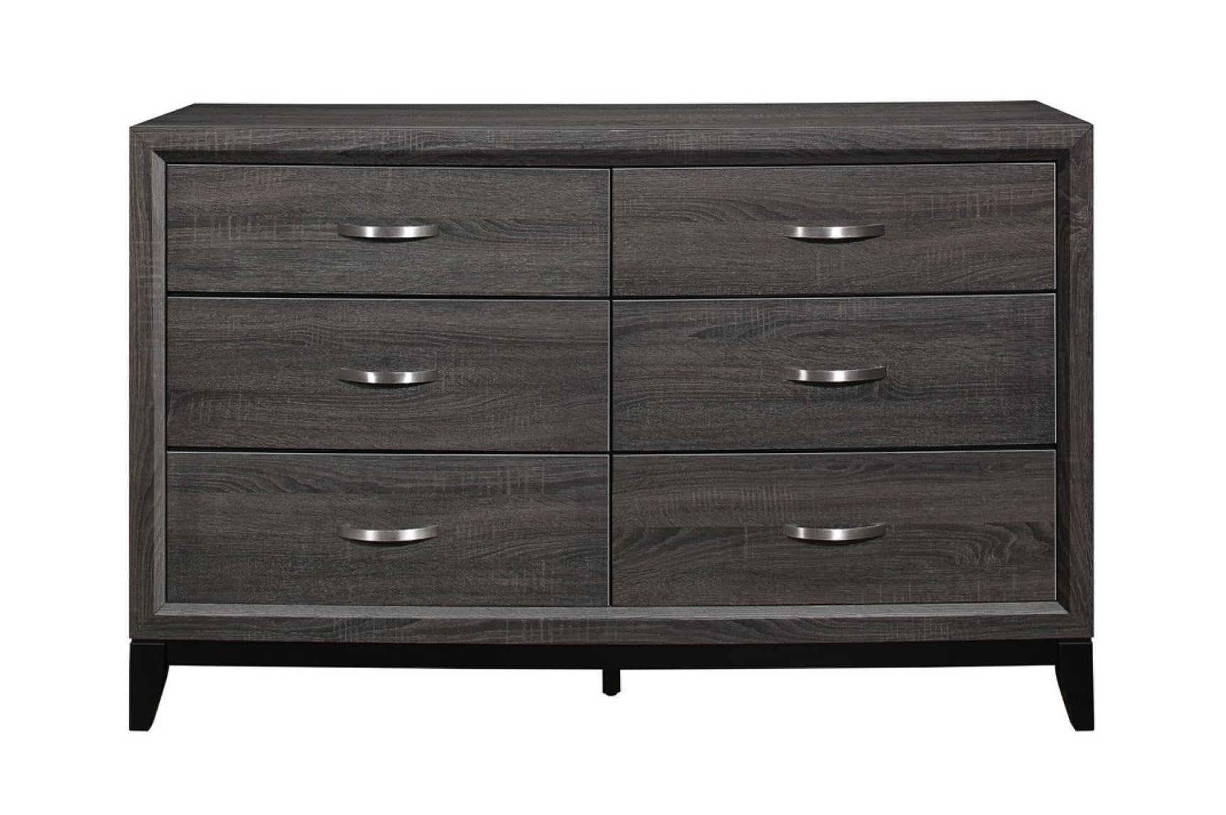 Davi Nickel Wood Modern Sleek Contemporary Solid Wood Platform Bedroom Set - Ella Furniture