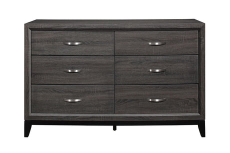 Davi Nickel Wood Modern Sleek Contemporary Solid Wood Platform Bedroom Set - Ella Furniture