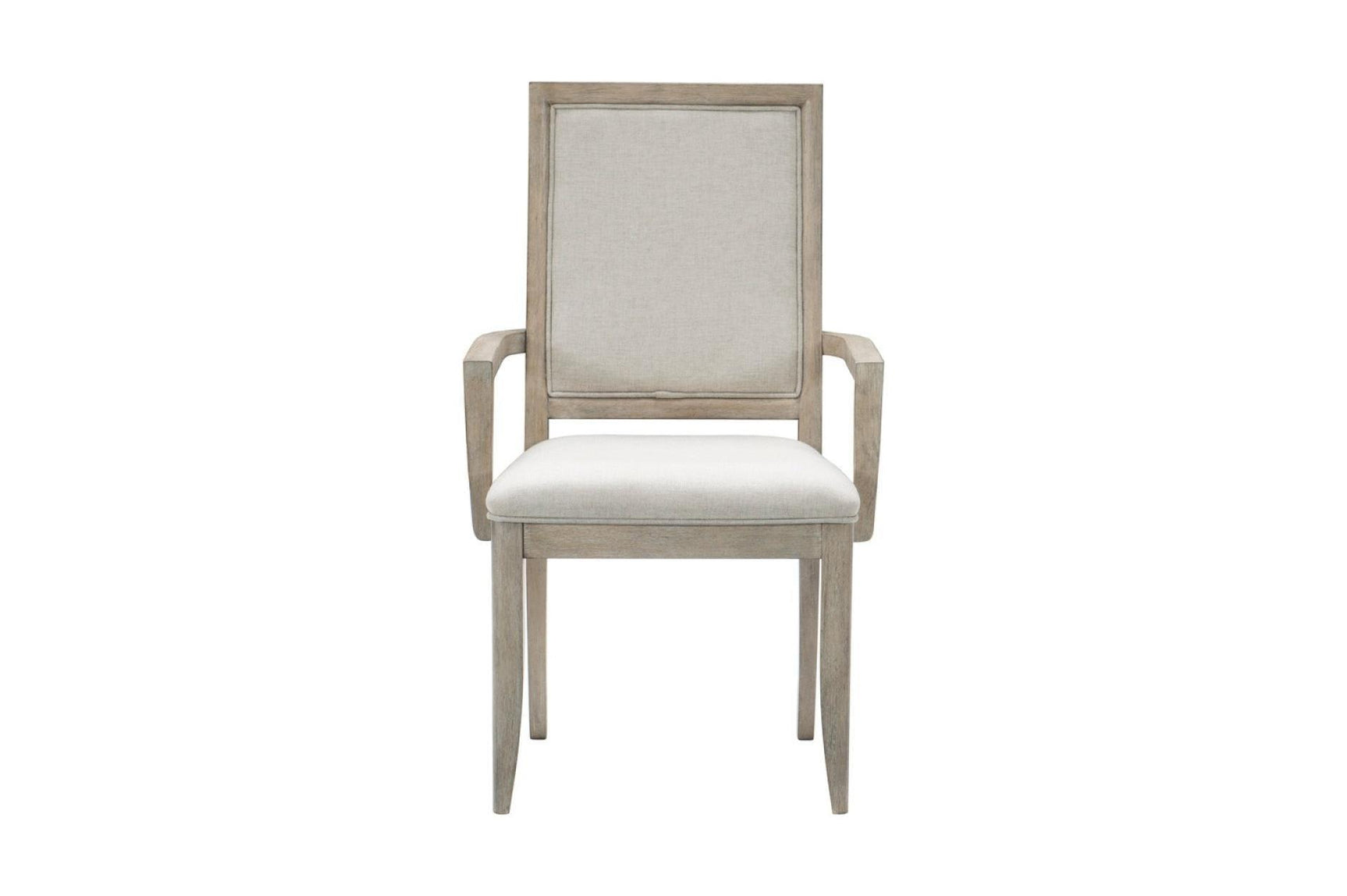 Mckewen Gray Modern Contemporary Solid Wood Fabric Upholstery Seat Rectangular Dining Room Set - Ella Furniture