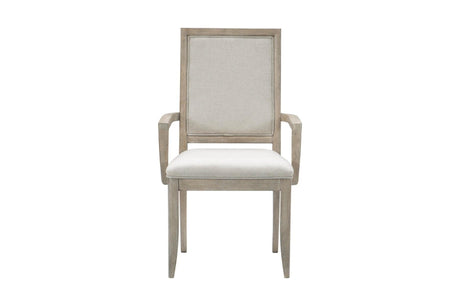 Mckewen Gray Modern Contemporary Solid Wood Fabric Upholstery Seat Rectangular Dining Room Set - Ella Furniture