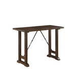 Bracknell Brown Cherry Rustic Modern Casual Industrial Solid Wood Counter Height Dining Room Set - Ella Furniture